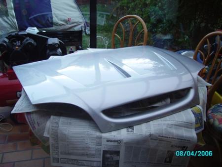capot en peinture